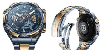 Huawei watch Ultimate design gold edition χρυσό