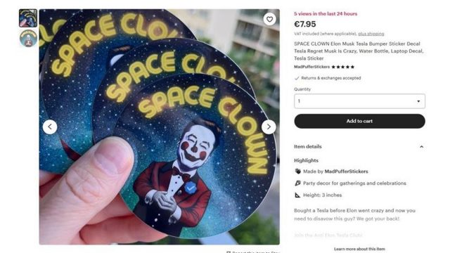 Elon Musk stickers Αμερική 