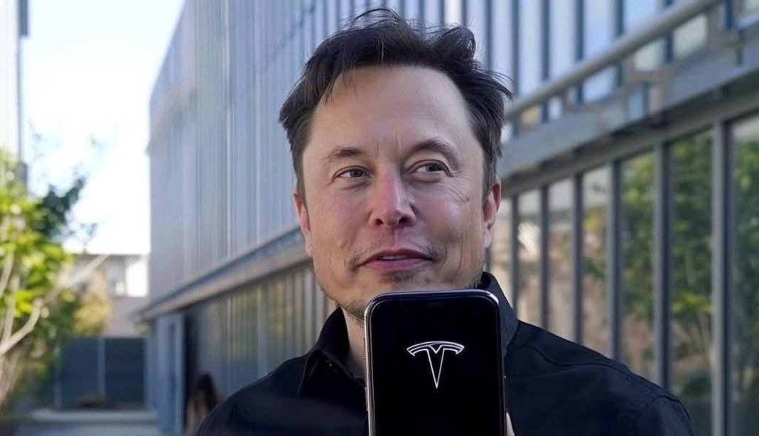 musk tesla phone