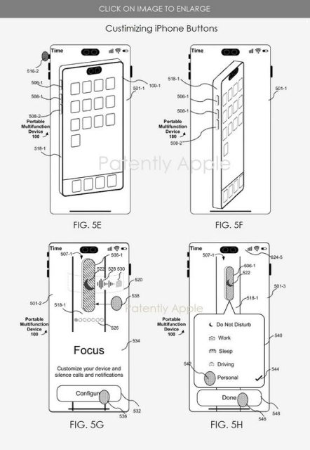 apple action buttons πατέντα 