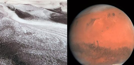 χιονοθύελλα διάστημα πλανήτης Άρης