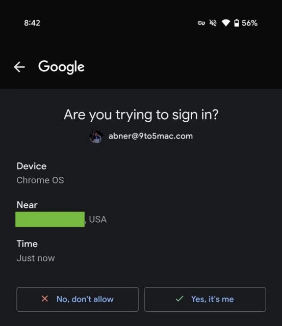 google prompt ασφάλεια 