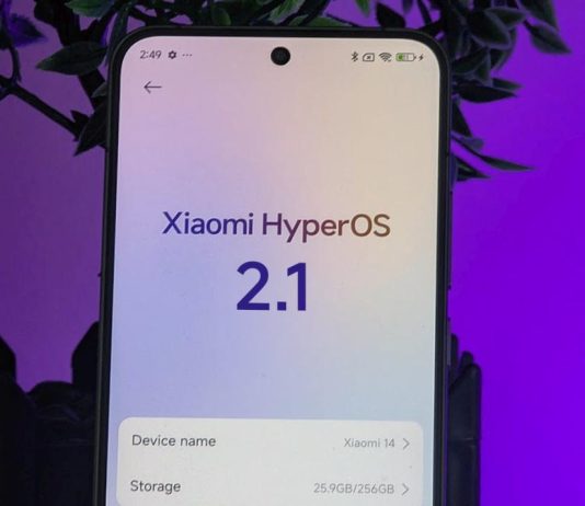 hyperOS 2.1 xiaomi