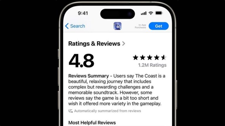 apple app store AI περιλήψεις κριτικές