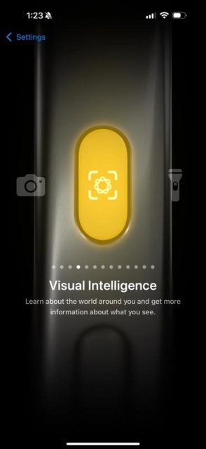 visual intelligence ios iphone 15 pro 