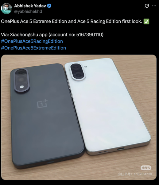 Oneplus Ace 5 leaks 