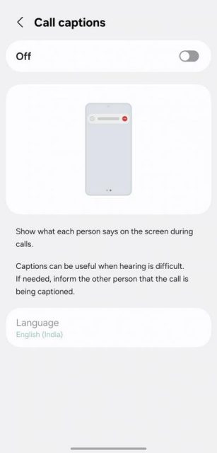 One UI 8 call captions