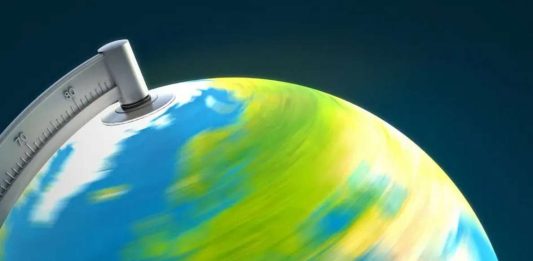 Γη περιστροφή ημέρα