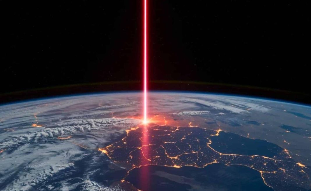 Γη laser μήνυμα