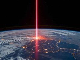 Γη laser μήνυμα