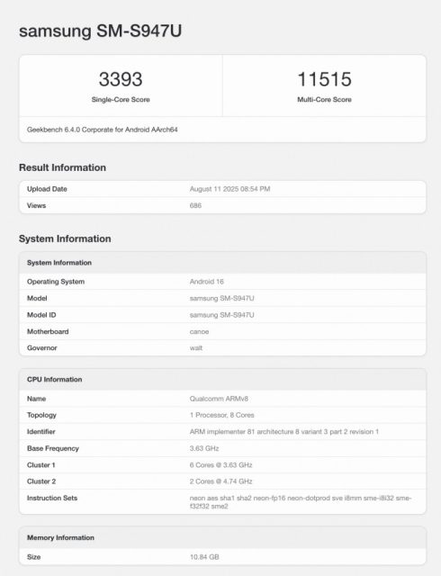 Snapdragon 8 elite 2