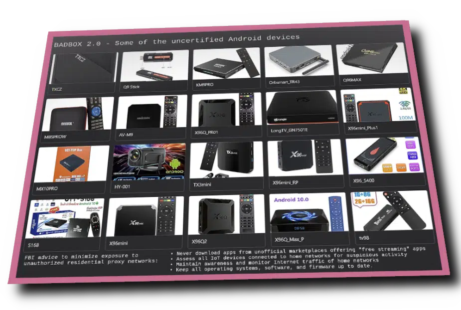 επιβλαβών TV-Boxes