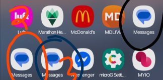 εφαρμογή SMS Samsung κινητά
