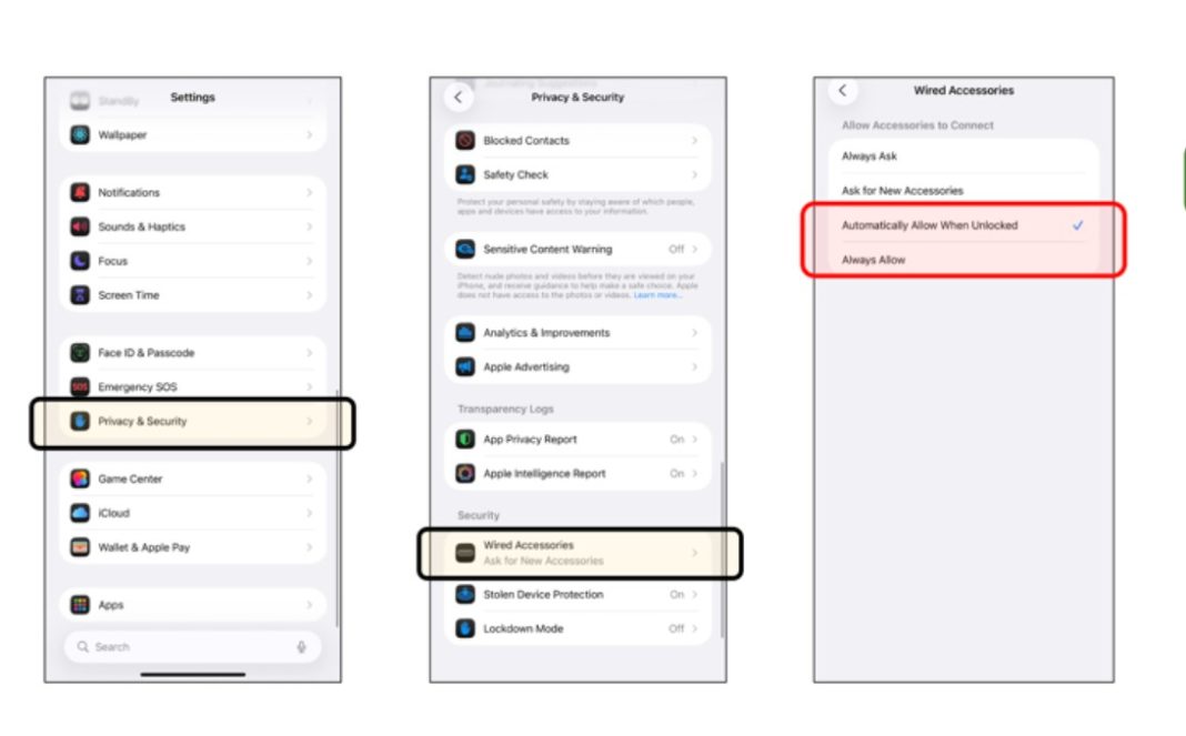 ρύθμιση iPhone