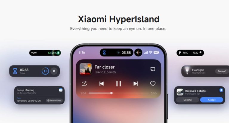 HyperIsland του HyperOS 3.0