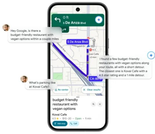 Το νέο Google Maps κάνει πλέον το επίσημο ντεμπούτο του! google maps gemini