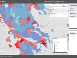 χάρτης εκτίμησης σεισμικού κινδύνου