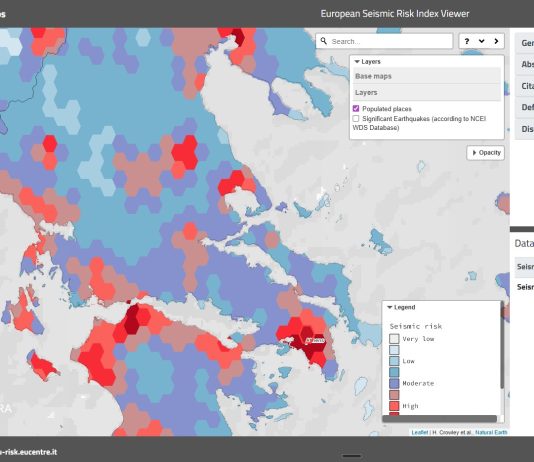 χάρτης εκτίμησης σεισμικού κινδύνου