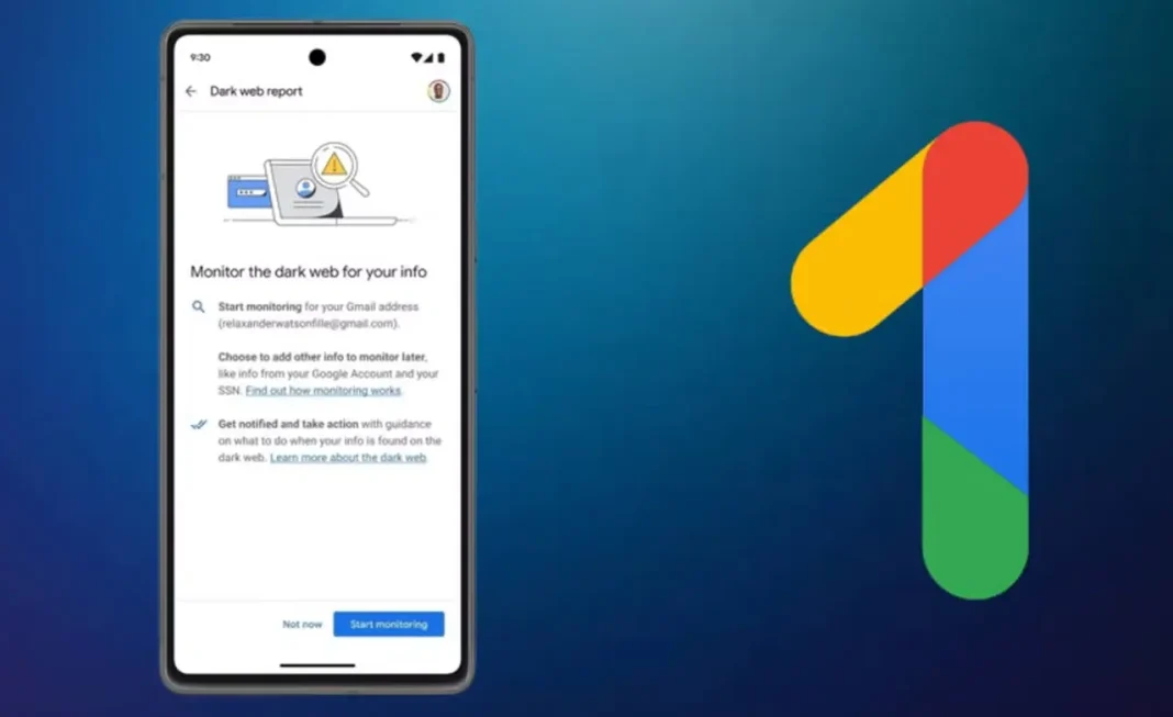 google-one-dark-web-report dark web report