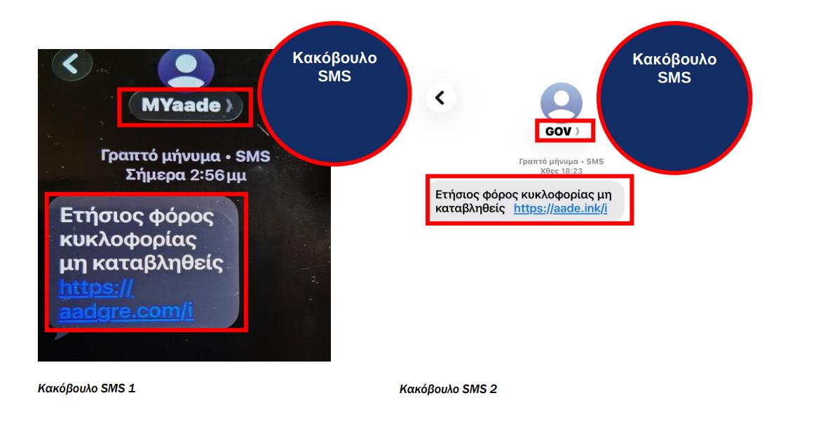 Απάτη SMS ΑΑΔΕ