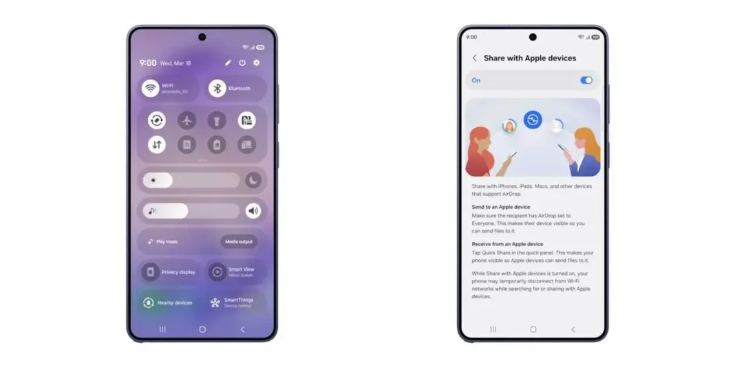 Samsung Galaxy s26 Airdrop