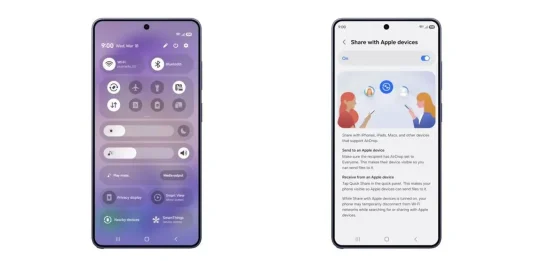 Samsung Galaxy s26 Airdrop