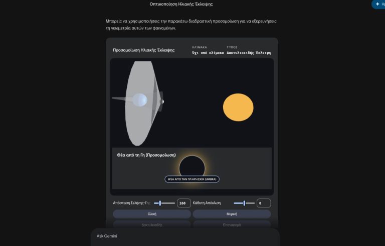 Google Gemini: Διαδραστικές προσομοιώσεις στο Pro μοντέλο