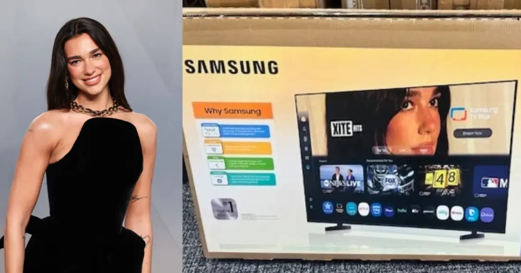 dua-lipa-lawsuit-copyrighted-photo-samsung-tv Dua Lipa