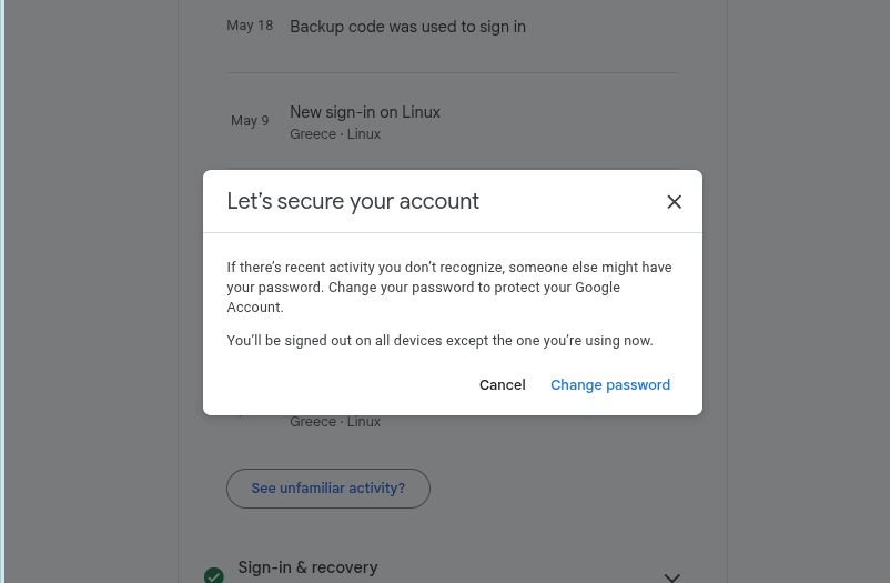 google security checkup