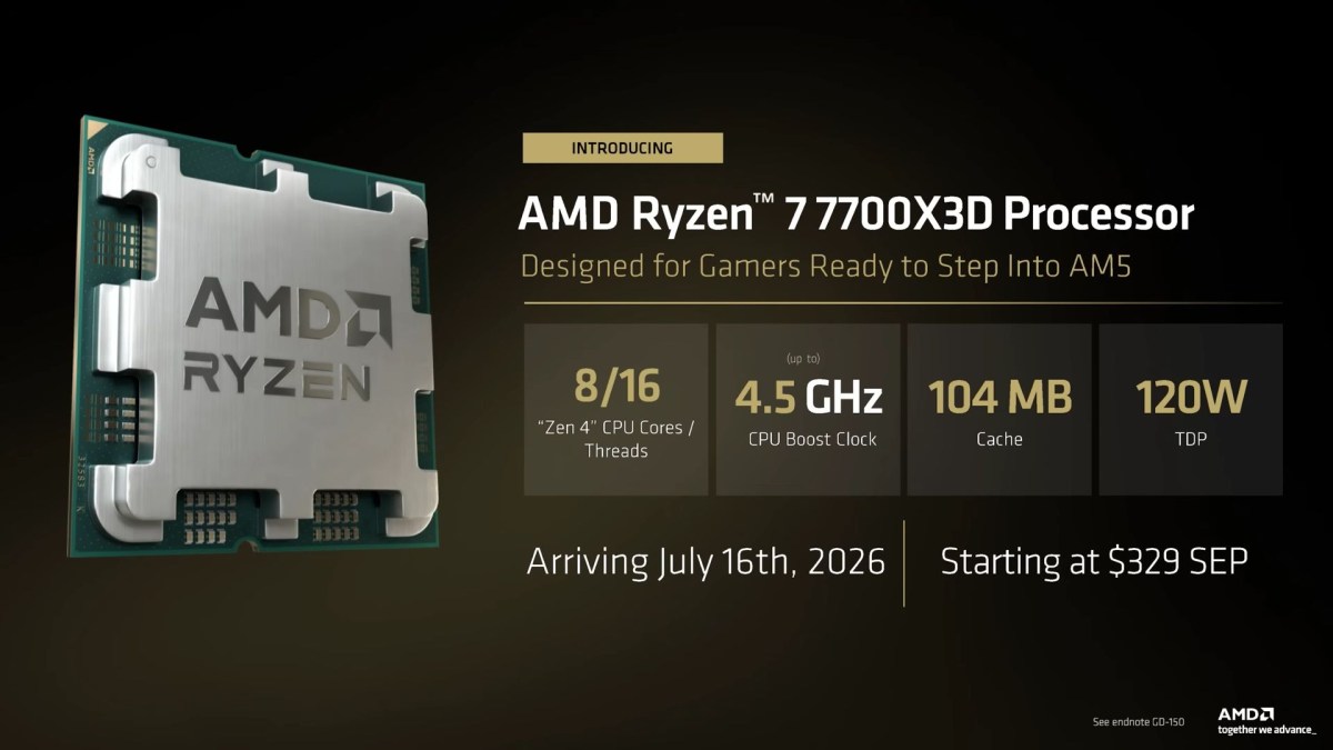 Ryzen 7 7700X3D