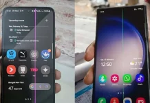 One UI 8.5 πράσινη γραμμή