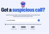 Το περιβάλλον χρήσης του εργαλείου Scam Number Check της Malwarebytes για έλεγχο ύποπτων κλήσεων.