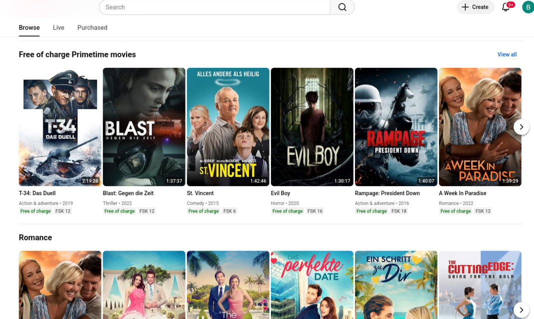 movies free youtube Δωρεάν ταινίες στο Youtube