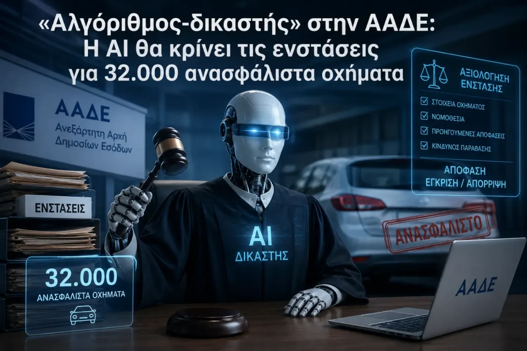 AADE fines AI Η ΑΑΔΕ απέκτησε δικασή AI για τα ανασφάλιστα οχήματα και μοιράζει πρόστιμα
