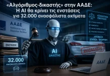 «Αλγόριθμος-δικαστής» στην ΑΑΔΕ: Η AI θα κρίνει τις ενστάσεις για 32.000 ανασφάλιστα οχήματα Η ΑΑΔΕ απέκτησε δικασή AI για τα ανασφάλιστα οχήματα και μοιράζει πρόστιμα