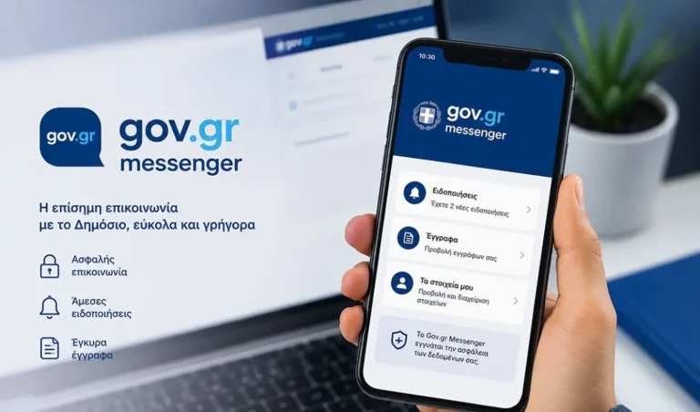 Ειδοποιήσεις Gov.gr Messenger στο Gov.gr Wallet για προστασία από SMS απάτη