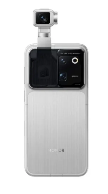 Το Honor Robot Phone από πίσω με την κάμερα ξεδιπλωμένη