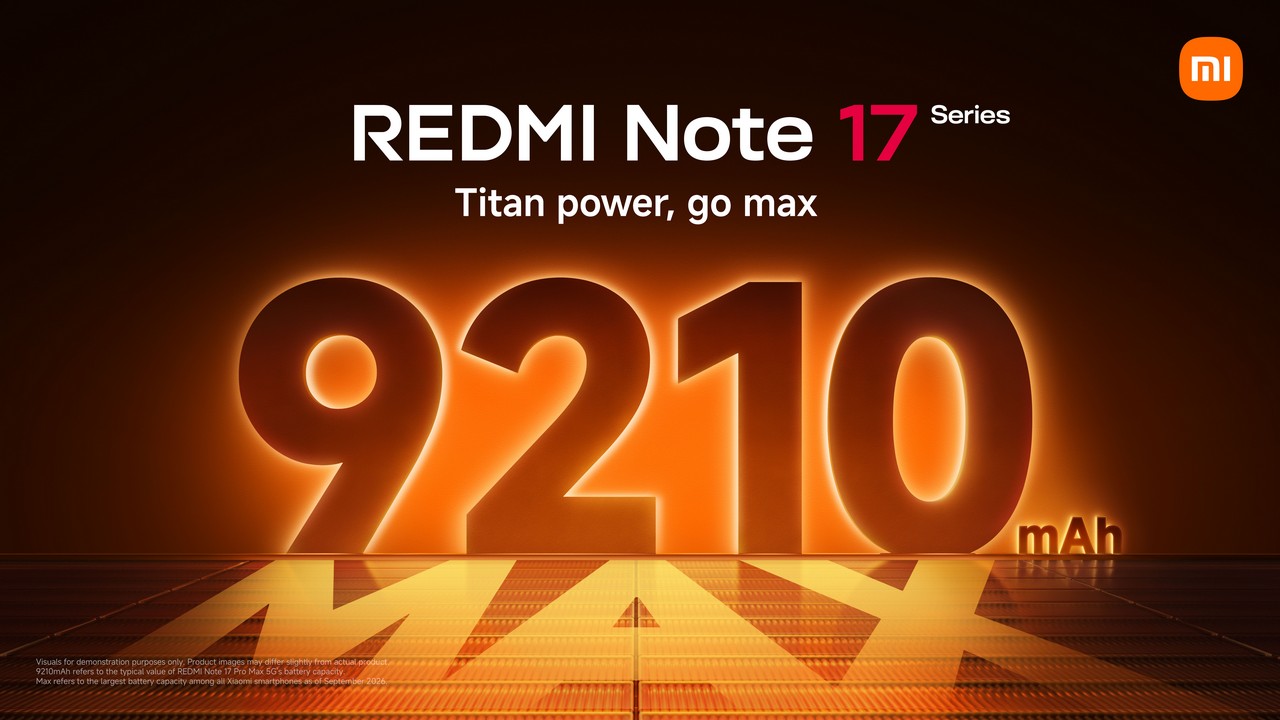 To Redmi Note 17 Pro Max θα έρθει με μπαταρία 9210mAh