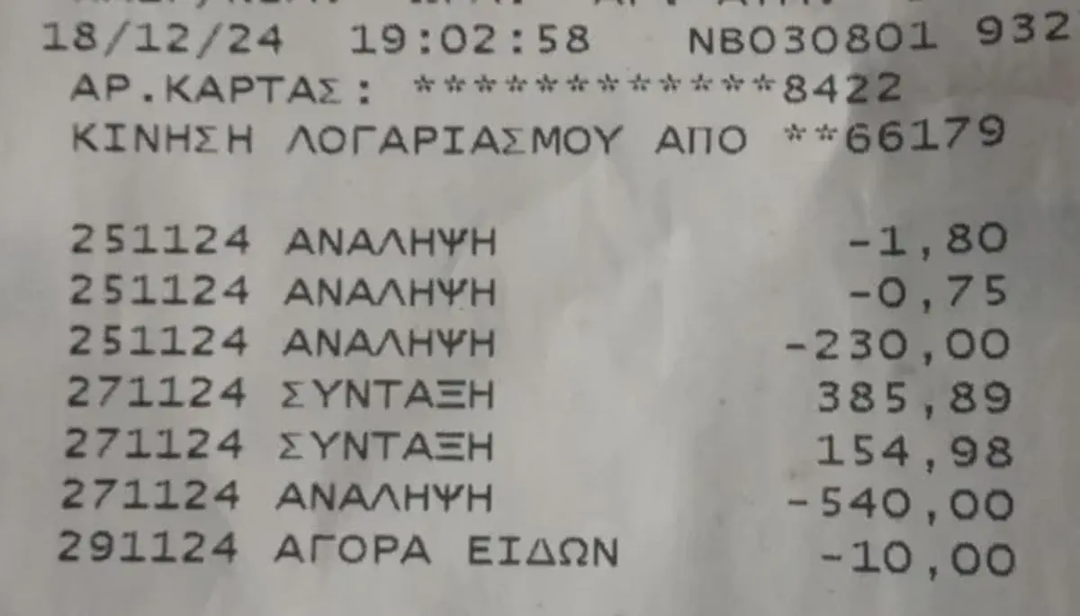 Παράδειγμα απόδειξης ATM