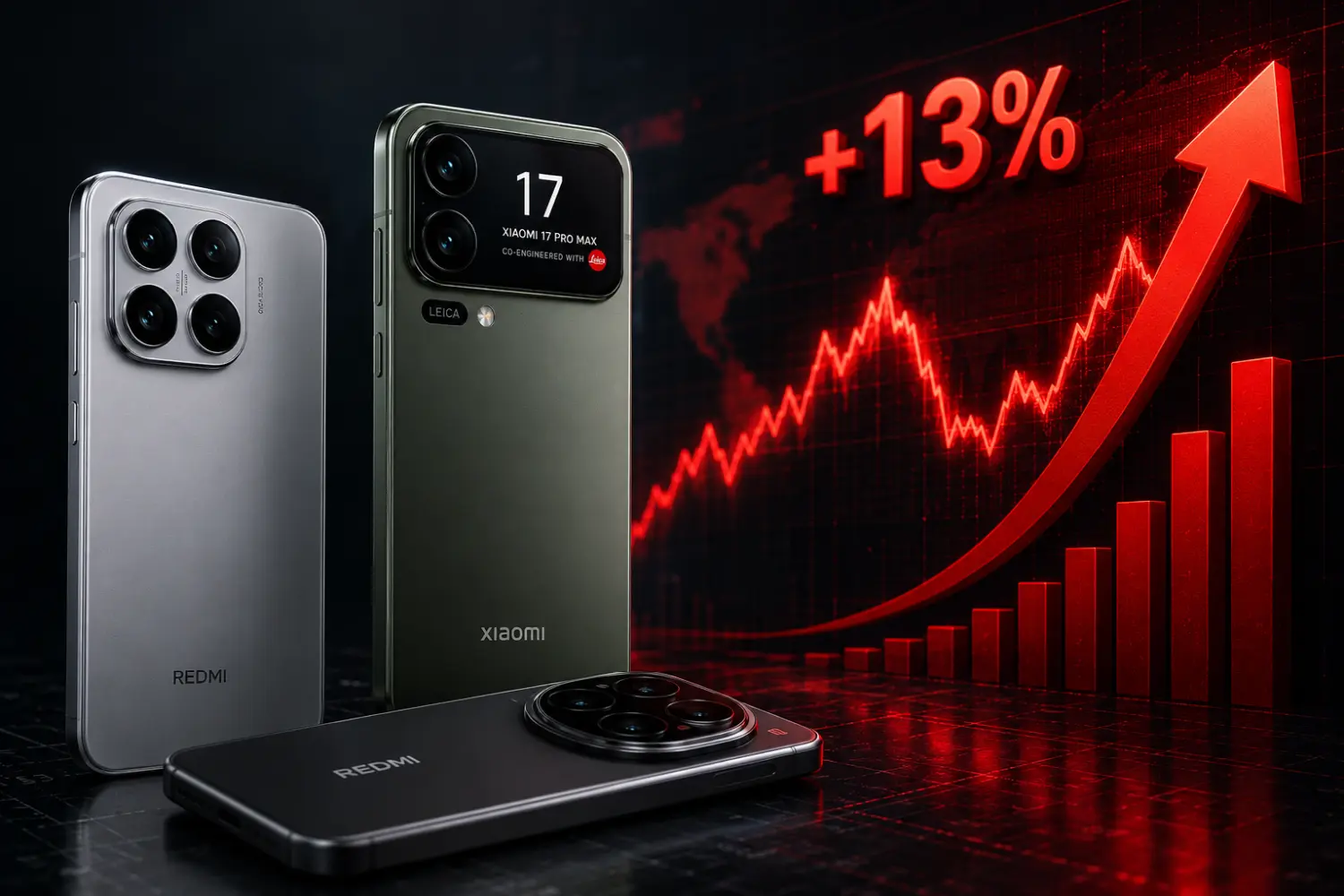 Αυξήσεις τιμών έως 13% στα smartphones Xiaomi 17 Pro Max και Redmi