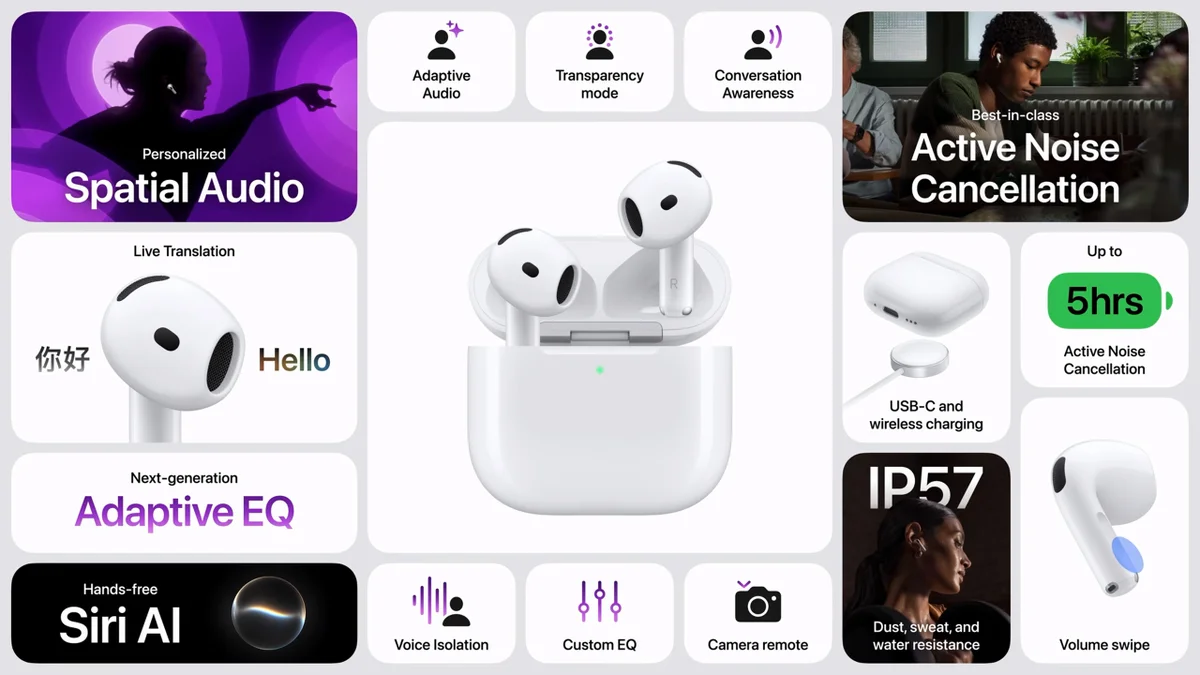 Ανακοιώθηκαν τα Apple AirPods 5 - Τα χαρακτηριστικά τους
