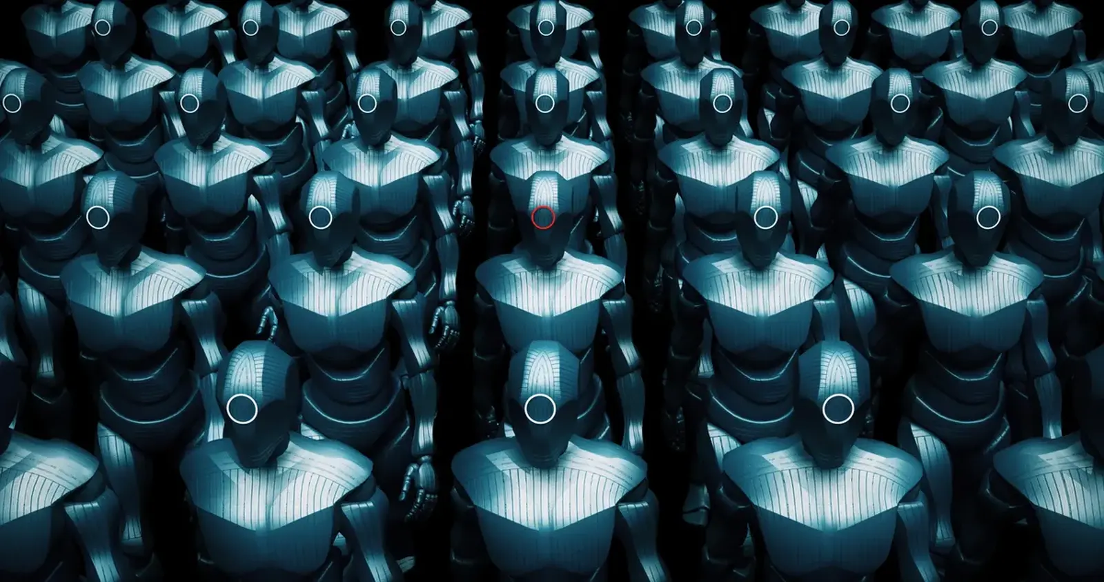 Robots with one being evil