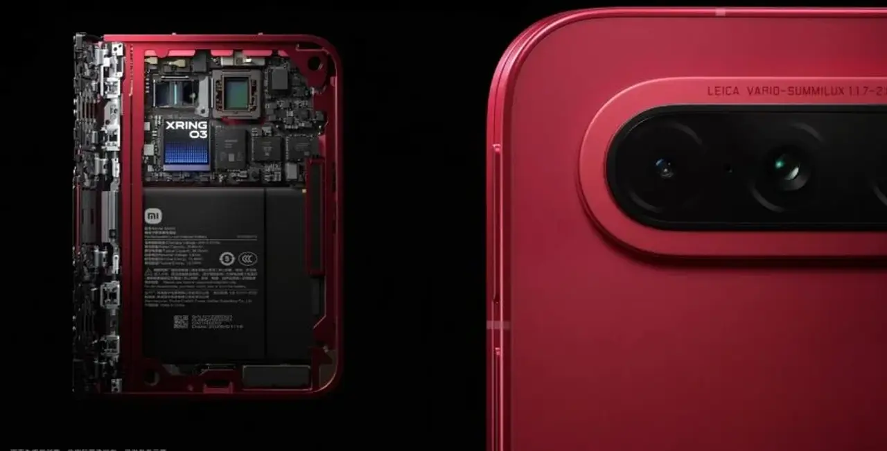 Το εσωτερικό του Xiaomi 18 Fold