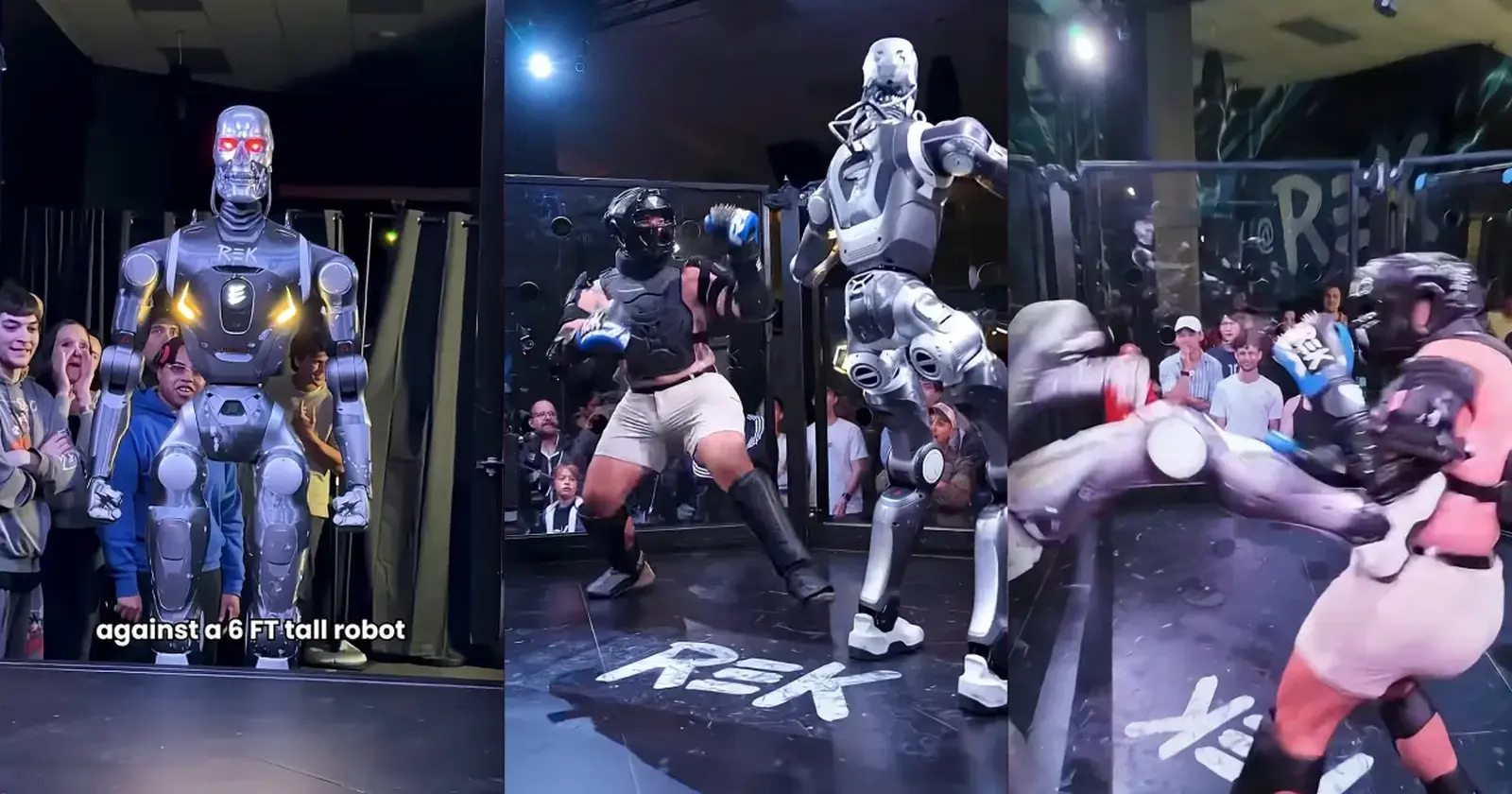 αγώνας MMA ανάμεσα σε άνθρωπο και ρομπότ