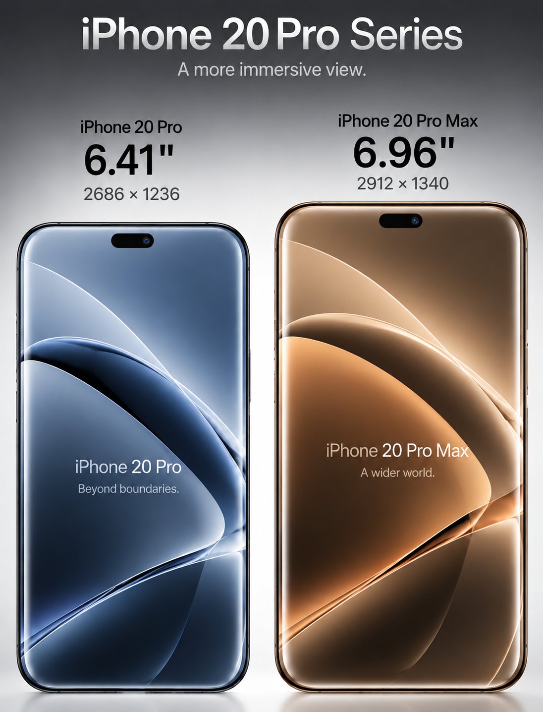 iPhone 20 Pro bezel-less design concept και κυρτή οθόνη