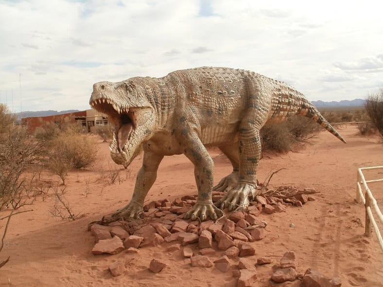 Μοντέλο Fasolasuchus σε φυσικό μέγεθος