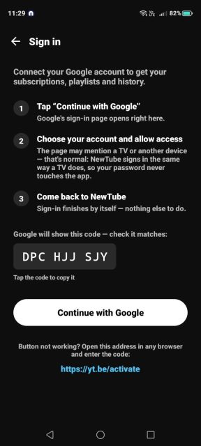 Η εφαρμογή NewPipe που τρέχει στο smartphone, στο εργαστήριο του techmaniacs.gr