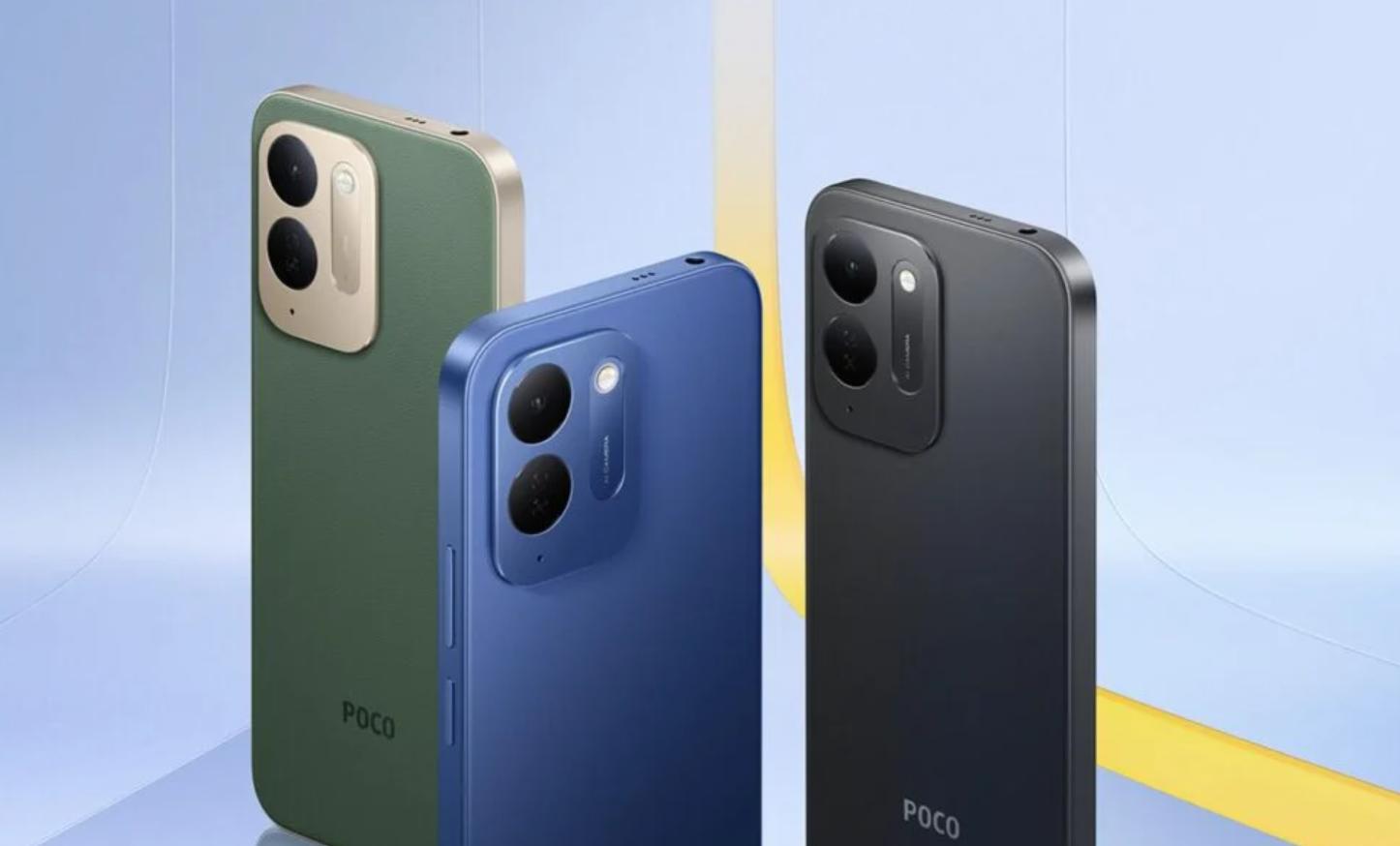 Η εικόνα παρουσιάζει το Poco C95 Pro, το smartphone της Poco που μόλις ανακοινώθηκε επίσημα με χαμηλή τιμή.